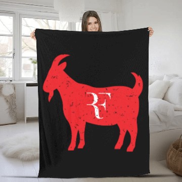 Discover Goat RF vintage - Roger Federer - Fleece Blankets