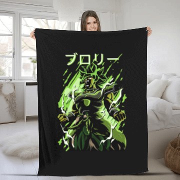 Discover Dragonball Broly roarr Fleece Blankets