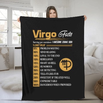 Discover VIRGO FACTS - Virgo Facts - Fleece Blankets