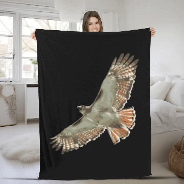 Discover Bhymer Red Tail Hawk Fleece Blankets