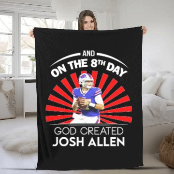 Discover Funny Josh Allen Fleece Blankets