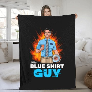 Discover Blue Fleece Blankets Guy - Ryan Reynolds - Fleece Blankets