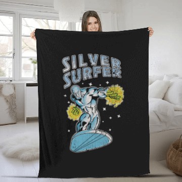 Discover Vintage Silver Surfer - Silver Surfer - Fleece Blankets