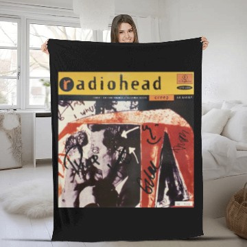Discover Radiohead Band Creep Vintage Unisex Fleece Blankets