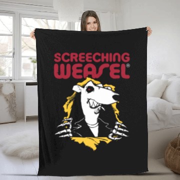 Discover Weasel Brigade Fleece Blankets