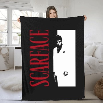 Discover scarface retro - Scarface - Fleece Blankets