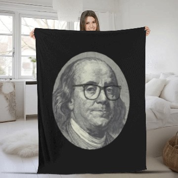 Discover Hipster Ben Franklin Fleece Blankets