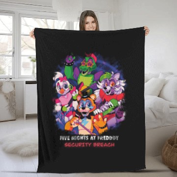 Discover Fnaf Security Breach Classic Zip Fleece Blankets