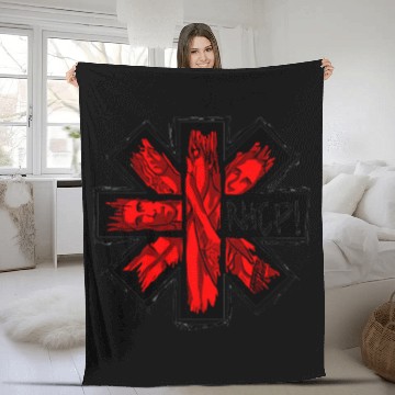 Discover Red Hot Chili Peppers Band Vintage Inspired Fleece Blankets