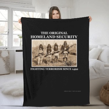 Discover The Original Homeland Security Fighting Terrorism Fleece Blankets