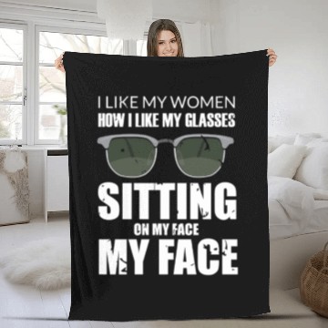 Discover sit on my face Fleece Blankets
