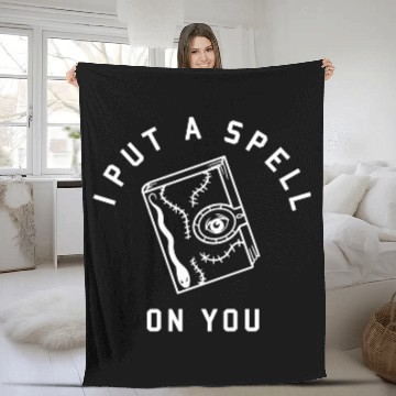 Discover Spell Book - Hocus Pocus - Fleece Blankets