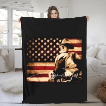 Discover John Wayne Signature Stars Fleece Blankets