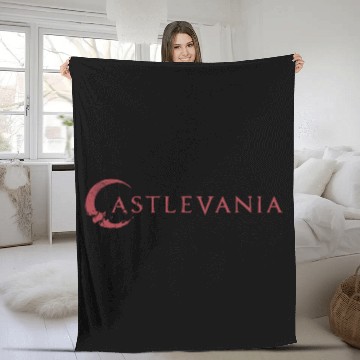 Discover Castlevania Classic Logo Fleece Blankets