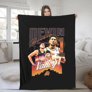 Discover Devin Booker Fleece Blankets Vintage Fleece Blankets