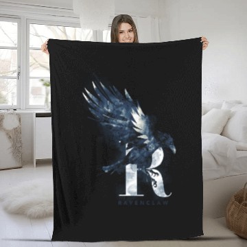 Discover Harry Potter Ravenclaw Bird Watercolor Racerback Fleece Blankets