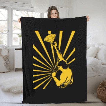 Discover Jazz Singer Original FanArt Diamond Design - Neil Diamond - Fleece Blankets