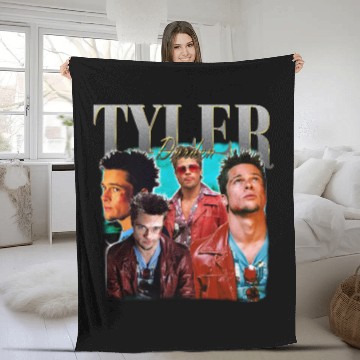 Discover TYLER DURDEN Baseball Tees | Tyler Durden Vintage Baseball Tees | Tyler Durden Retro Baseball Tees Fleece Blankets
