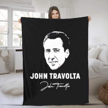 Discover John Travolta Nicolas Cage Fleece Blankets,