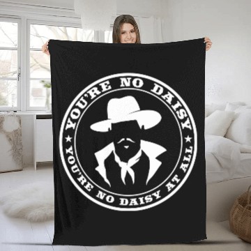 Discover You're No Daisy At All (white) - Tombstone - Fleece Blankets