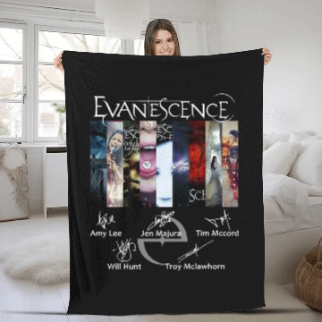 Discover DMNTeestore Evanescence Fleece Blankets, Fleece Blankets, Fleece Blankets Black