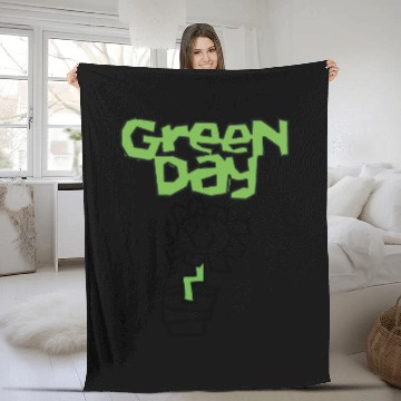 Discover Green Day Band Fleece Blankets