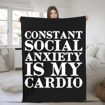 Discover Anxiety Amazon Logo Fleece Blankets