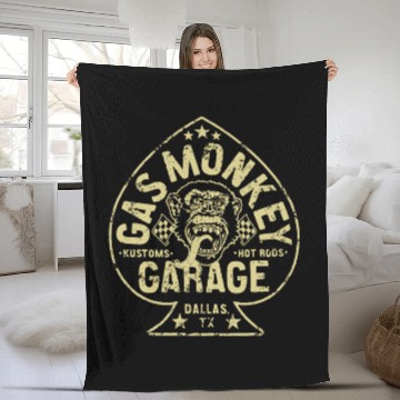 Discover Clover monkey - Gas Monkey - Fleece Blankets