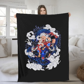 Discover Gear Fifth Luffy One Piece Fleece Blankets