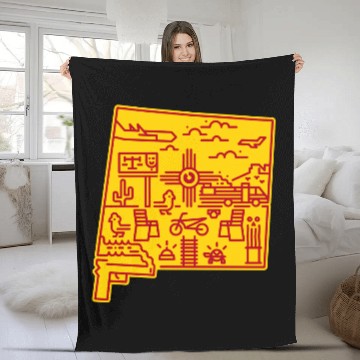 Discover Albuquerque Sunset - Breaking Bad - Fleece Blankets