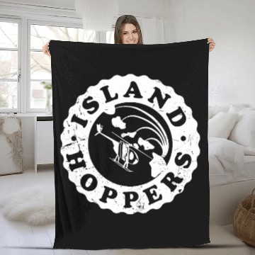 Discover Island Hoppers Classic Distressed - Magnum Pi - Fleece Blankets