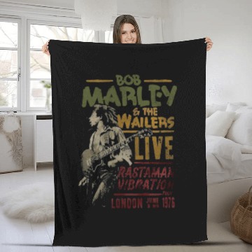Discover Bob Marley Fleece Blankets