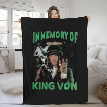 Discover King Von Fleece Blankets