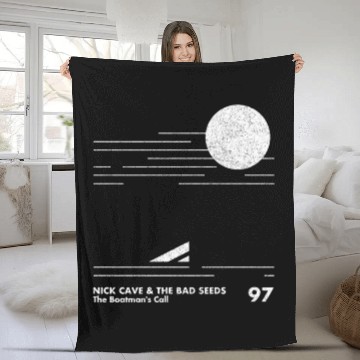 Discover Nick Cave / Minimal Graphic Design Tribute Fleece Blankets - Nick Cave - Fleece Blankets