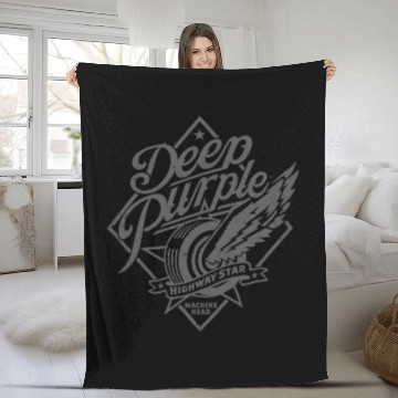 Discover Deep Purple Unisex Fleece Blankets: Machine Head