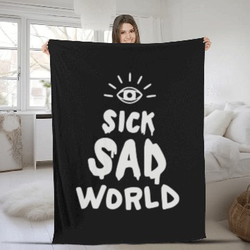 Discover Sick Sad World 2 Fleece Blankets