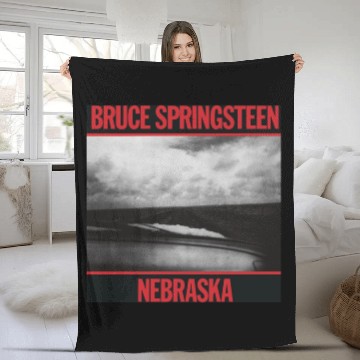 Discover Brúcé Spríngstéén Nebraska Album Cover Fleece Blankets