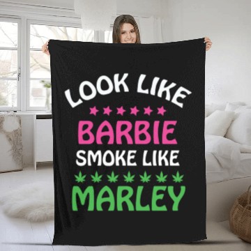 Discover Look Like Barbie Smoke Like Marley Baseball Jackets Fleece Blankets
