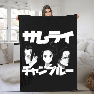 Discover Beatbox Bandits (white) - Samurai Champloo - Fleece Blankets