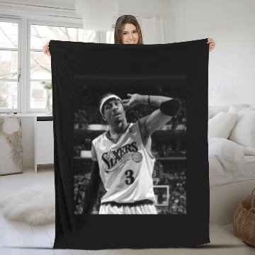 Discover Retro Allen Iverson Fleece Blankets