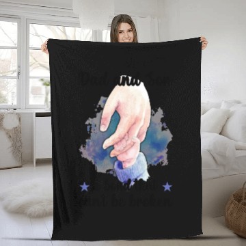 Discover Dad And Son, A Bond That Can't Be Broken Fleece Blankets