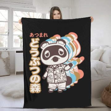 Discover Animal Crossing Tom Nook Fleece Blankets