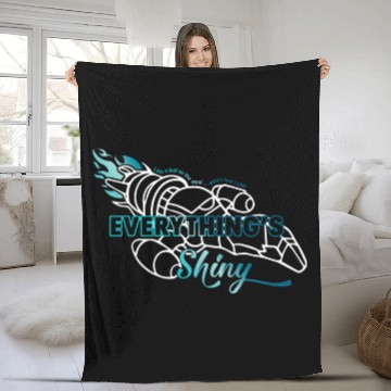 Discover Everything's Shiny - Firefly Serenity - Fleece Blankets