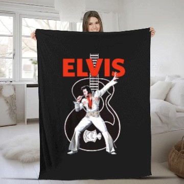 Discover The Elvis Presley Experience Fleece Blankets