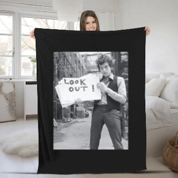 Discover Bob Dylan - LOOK OUT! Fleece Blankets
