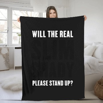 Discover Eminem Please Stand Up Fleece Blankets