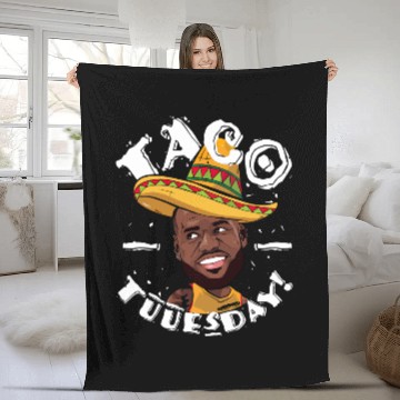 Discover Taco Tuesday Lebron James - Lebron James - Fleece Blankets