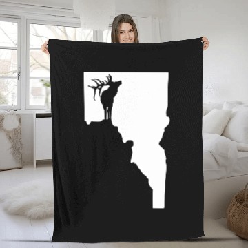 Discover Upside Down Idaho Elk Baseball Jerseys Fleece Blankets