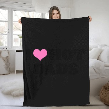 Discover I Love Hot Dads Fleece Blankets