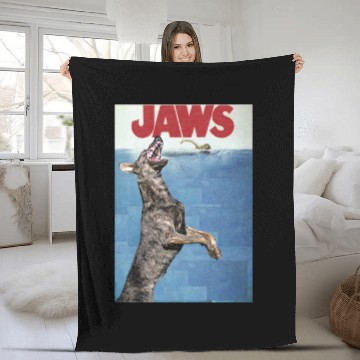 Discover Dutch shepherd Jaws - Dog - Fleece Blankets